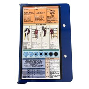 WhiteCoat Blue Nursing Edition Folding Clipboard